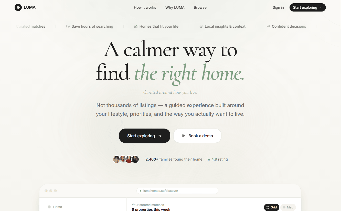 Luma Homes screenshot